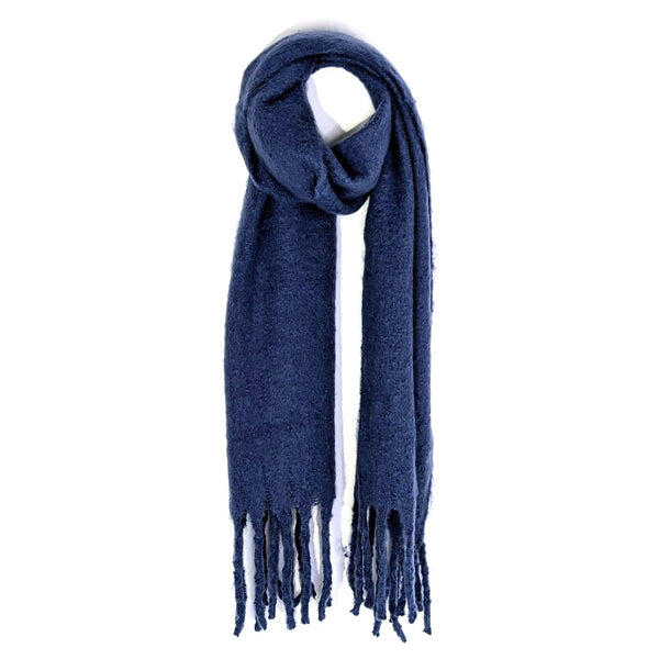 Super soft tassel edge acrylic scarf
