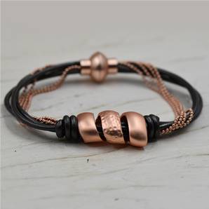 Swirl Design on Leather Bracelet