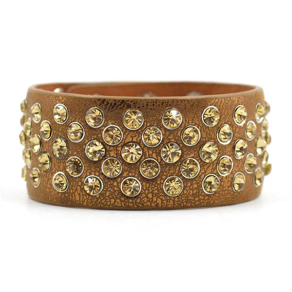 Statement cuff with stone stud feature