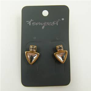 Triangle crystal earrings