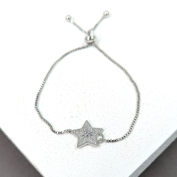 Five point crystal encrusted star with starburst centre