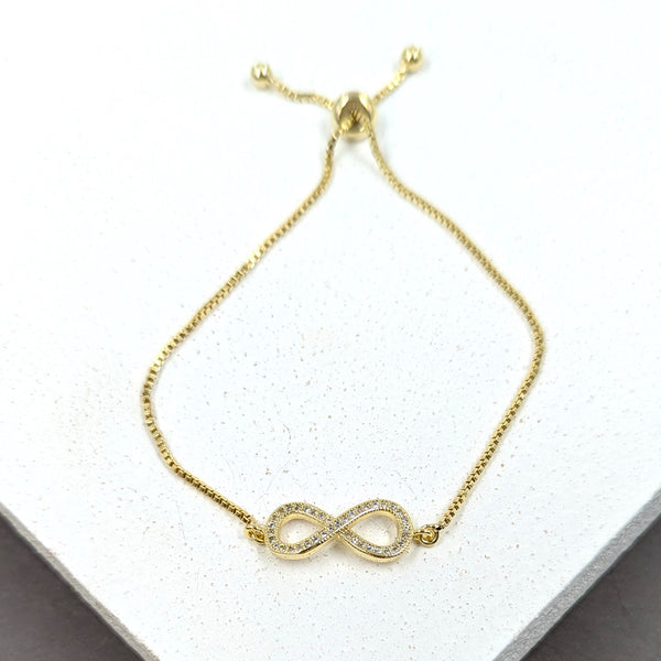Crystal infinity friendship bracelet