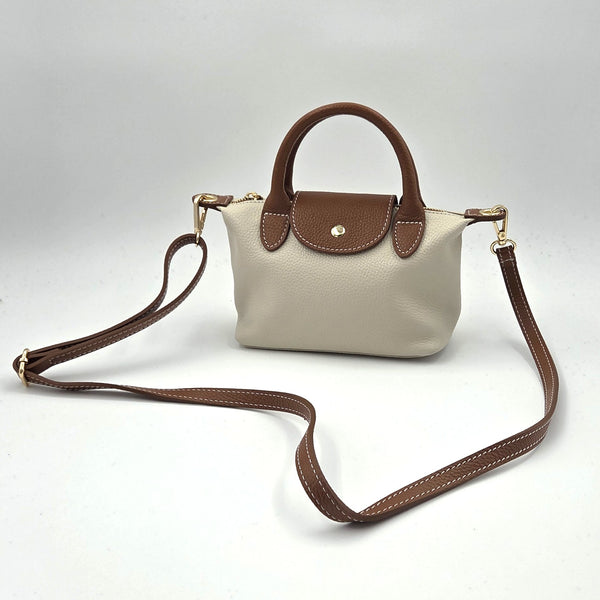 Mini 'Longchamp' inspired bag with crossbody strap