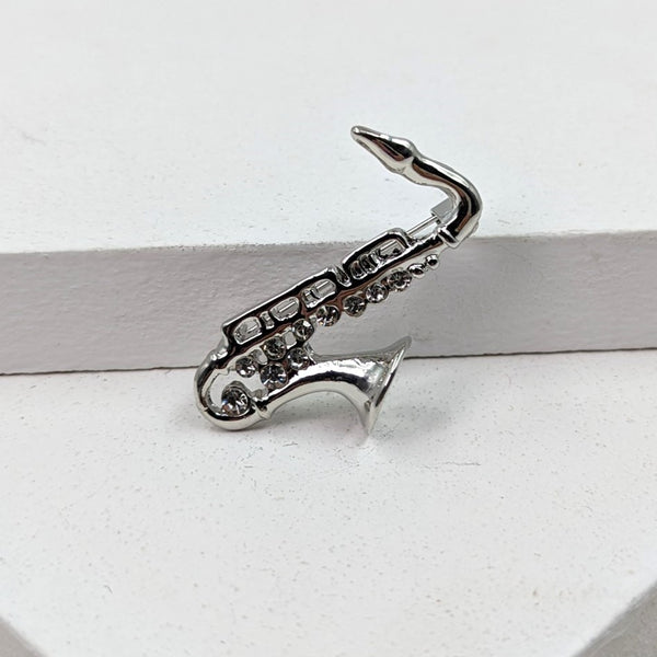 Saxophone brooch