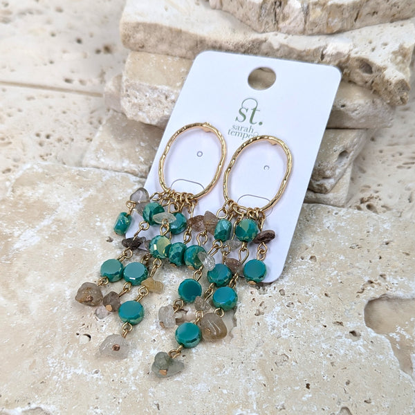 Luxury beaded earrings