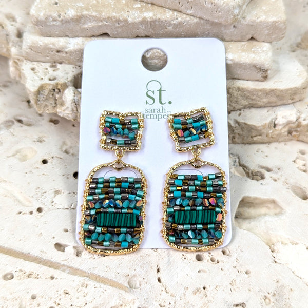 Luxury beaded earrings