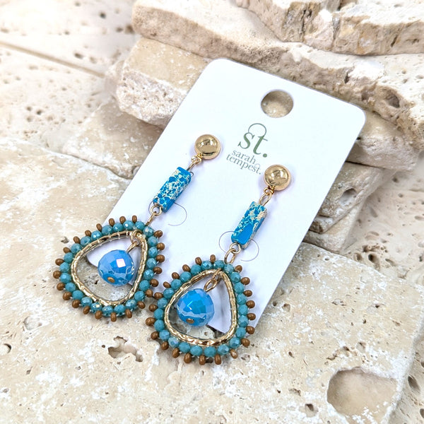 Luxury beaded earrings