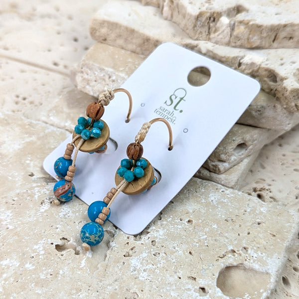 Luxury beaded earrings