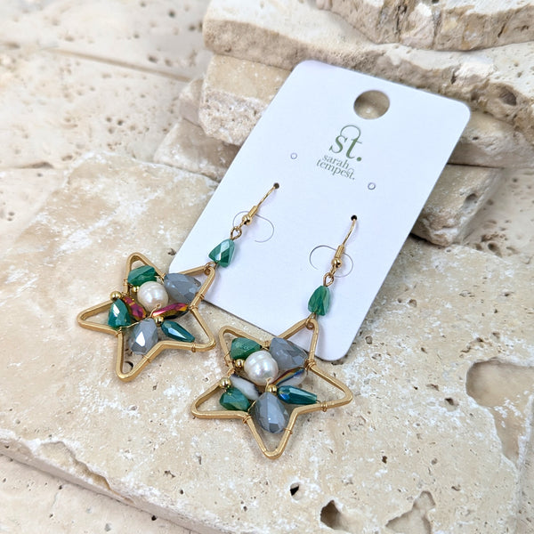 Luxury beaded earrings