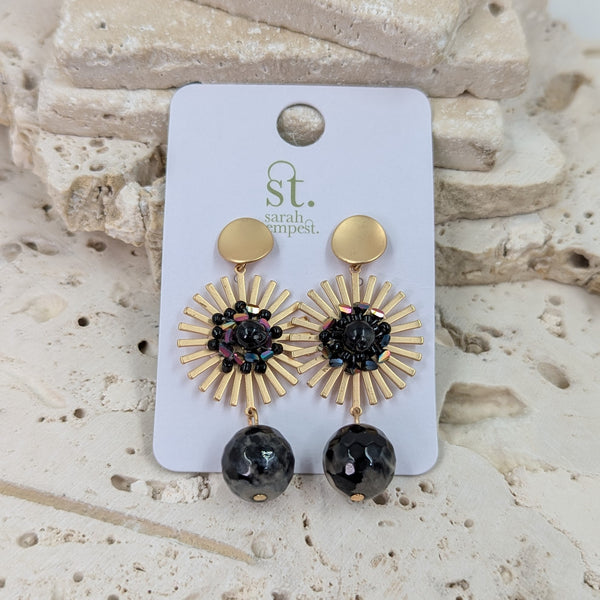 Luxury beaded earrings