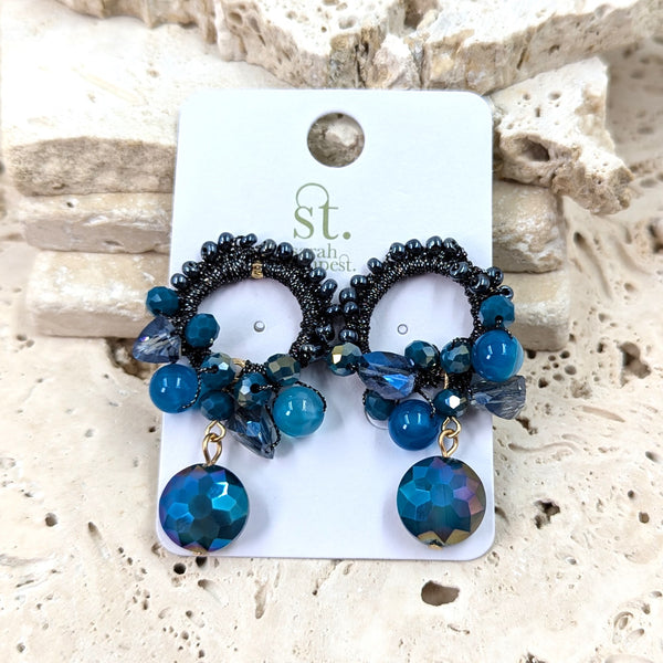 Luxury beaded earrings