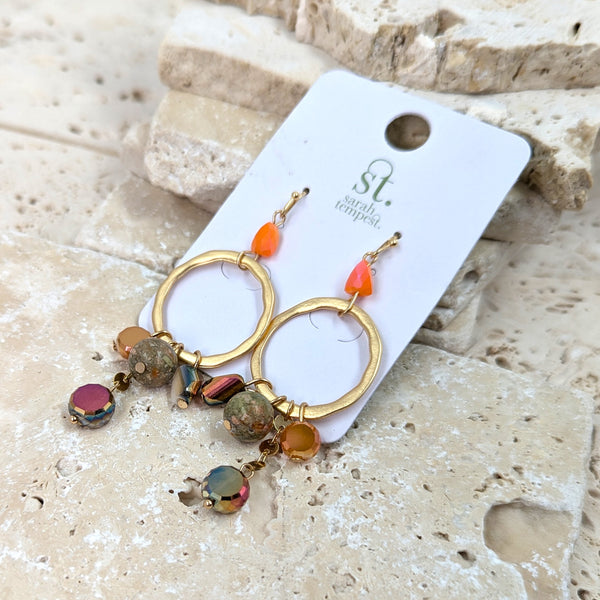 Luxury beaded earrings
