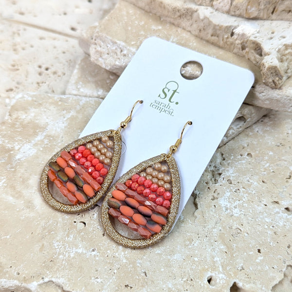 Luxury beaded earrings