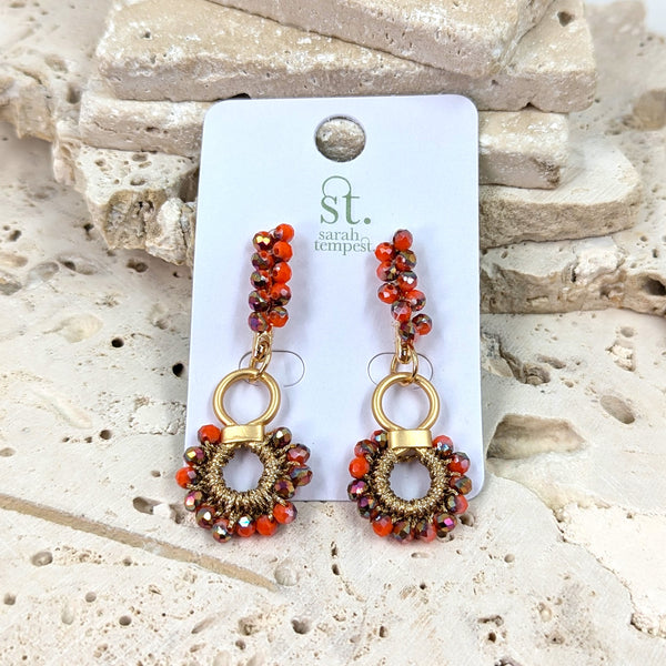 Luxury beaded earrings