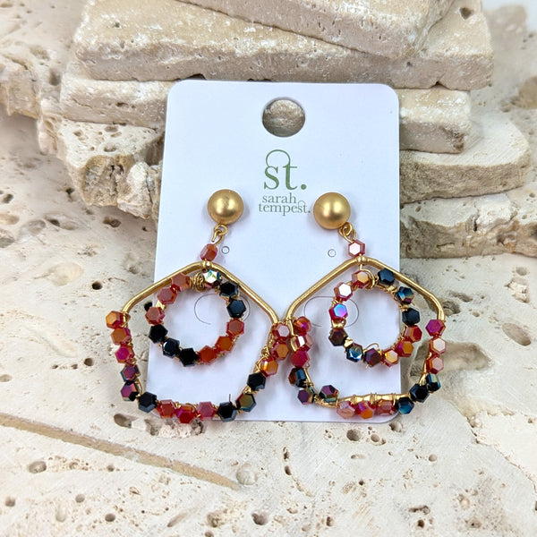 Luxury beaded earrings