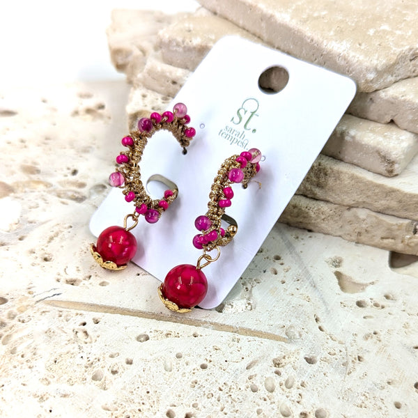 Luxury beaded earrings