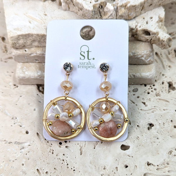 Luxury beaded earrings