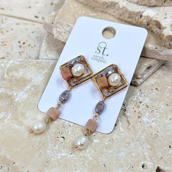 Luxury beaded earrings