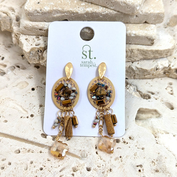 Luxury beaded earrings