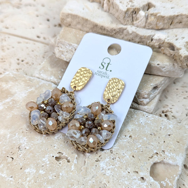 Luxury beaded earrings