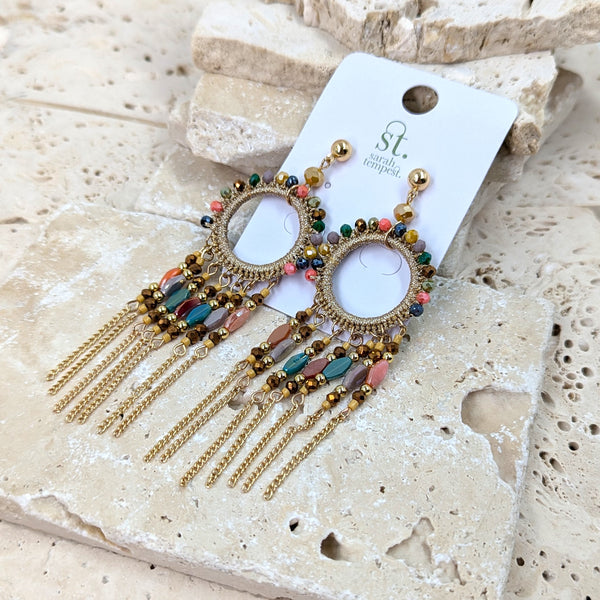 Luxury beaded earrings