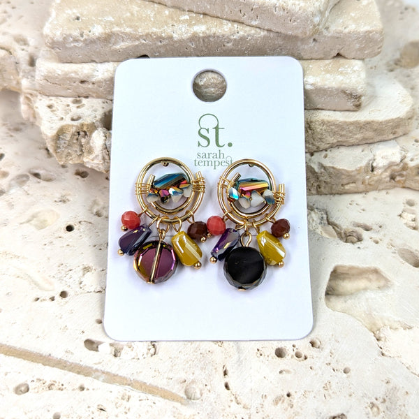 Luxury beaded earrings