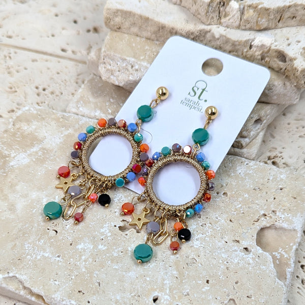 Luxury beaded earrings