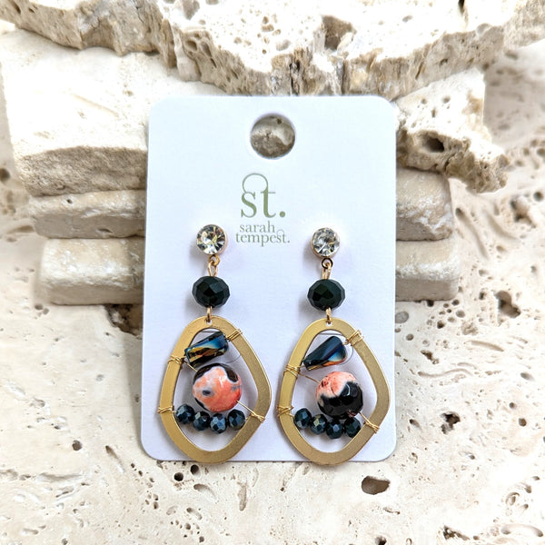 Luxury beaded earrings