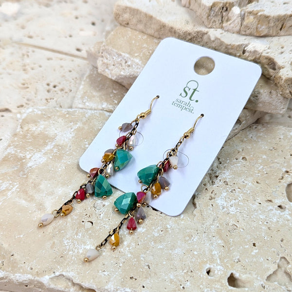 Luxury beaded earrings