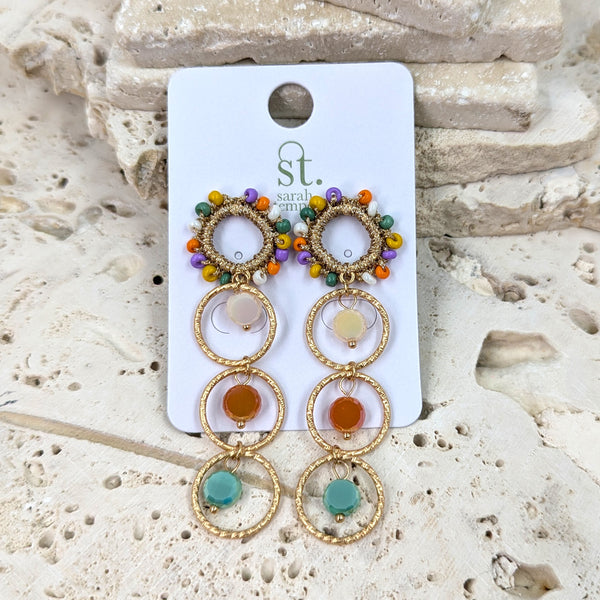 Luxury beaded earrings