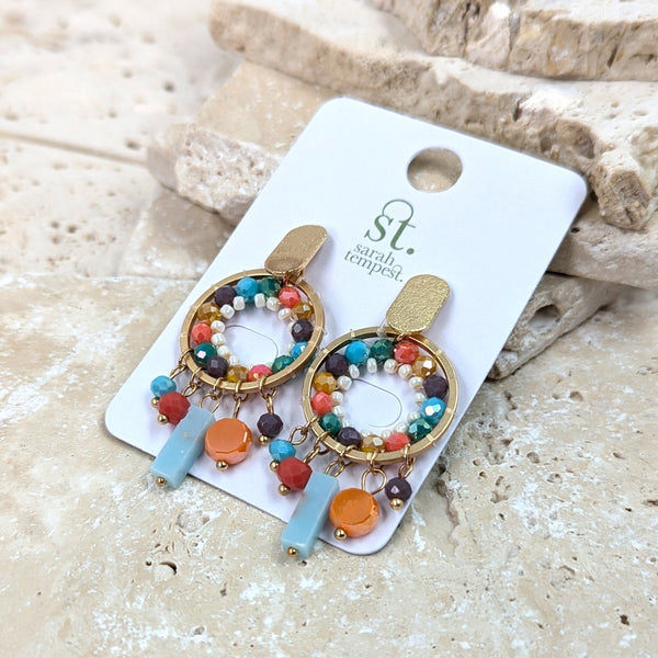 Luxury beaded earrings