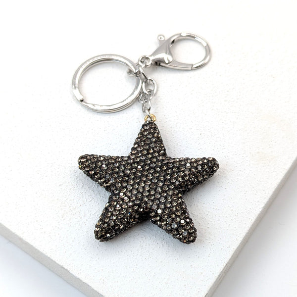 Crystal star keyring