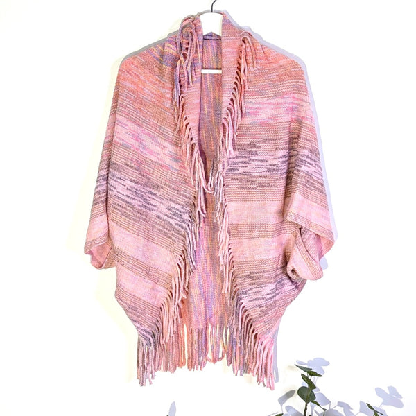 Fringed cover up with arm holes