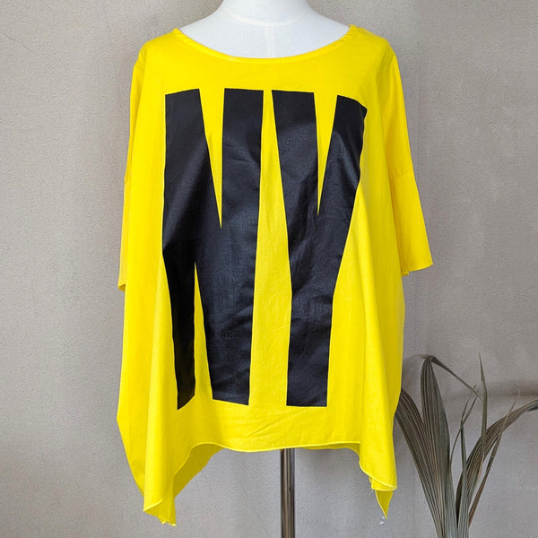 Free size 'New York' statement top (L)