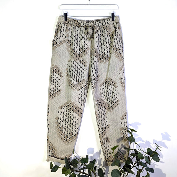 Distorted scale print super stretch trousers (M-L)