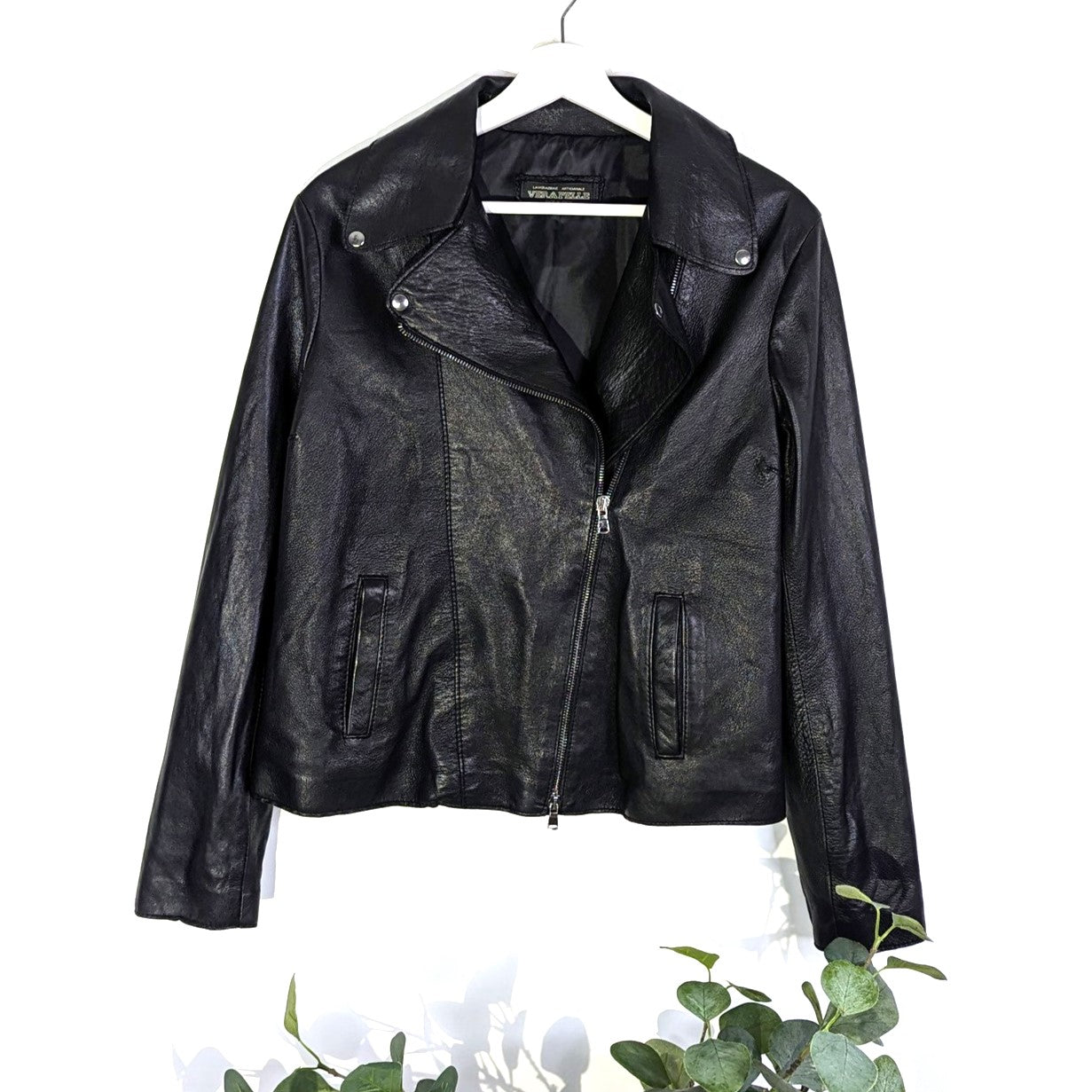 Luxury Italian real leather classic jacket (M) – Tempest Designs