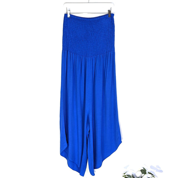 Viscose bandeau jumpsuit with slightly tapered legs (M-L)