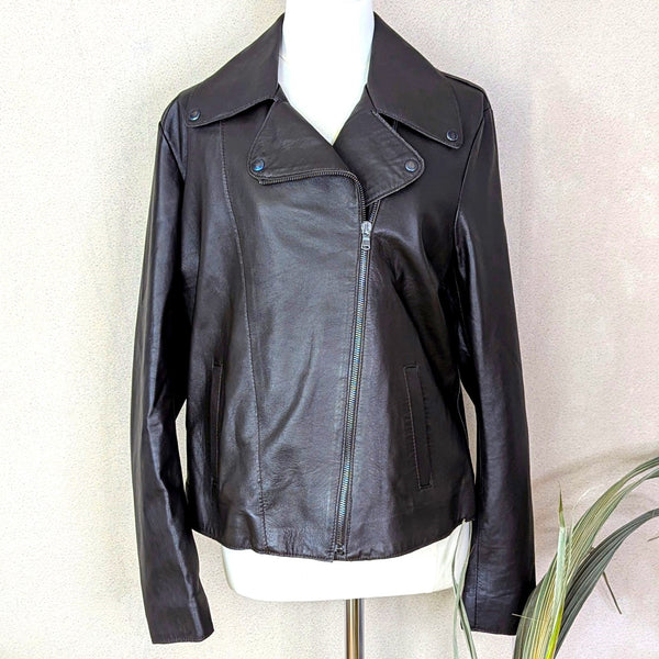 Luxury Italian leather classic jacket