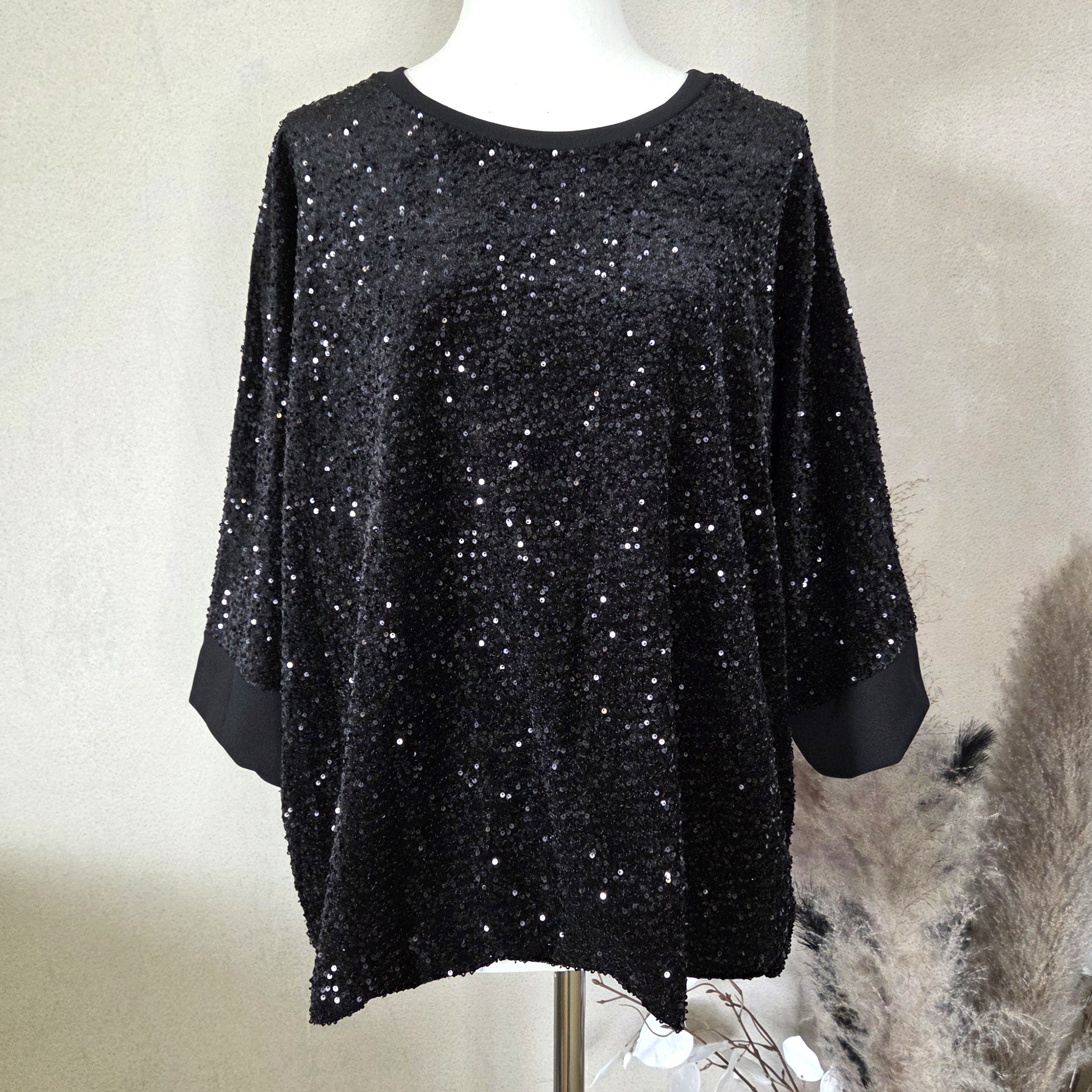 Free size sequin super chic boxy top (M-L) – Tempest Designs