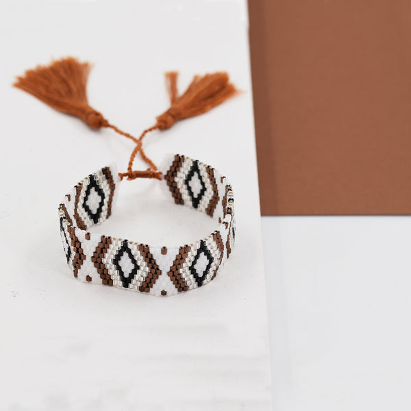 Aztec beaded friendship bracelet