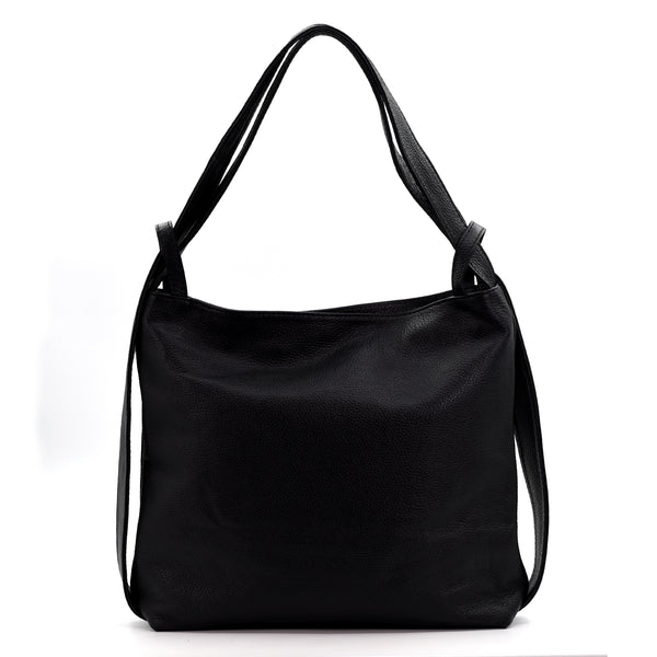 2 in 1 substantial Italian leather handbag/backpack