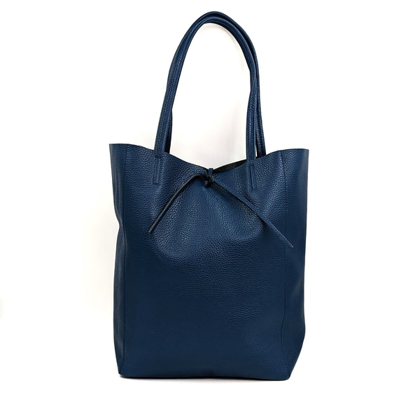 Italian leather tote handbag