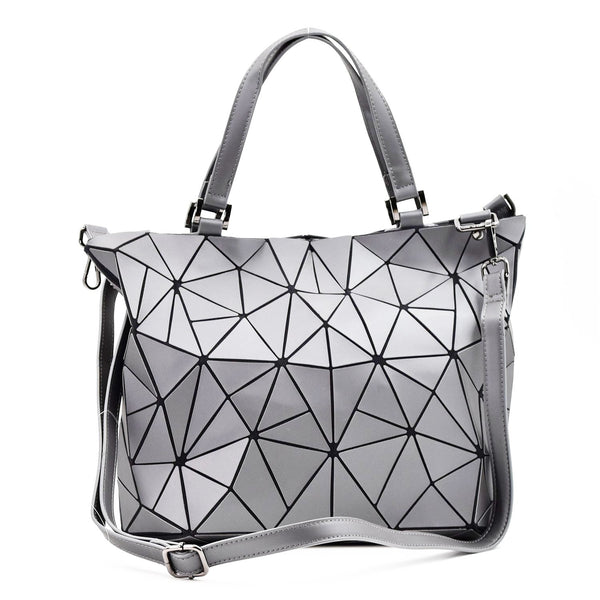 Design led resin triangle handbag