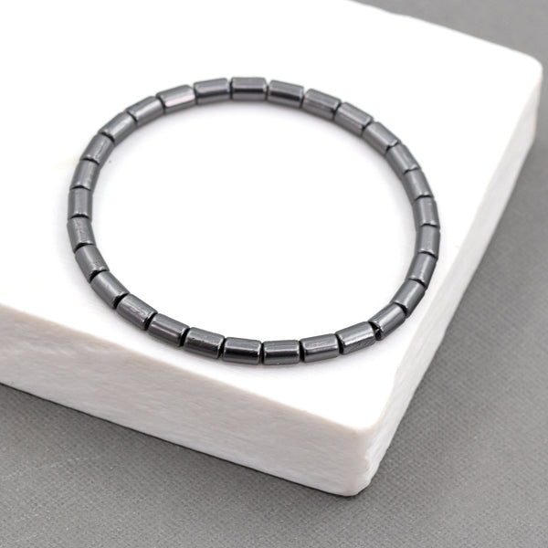 Cylindrical beaded bracelet