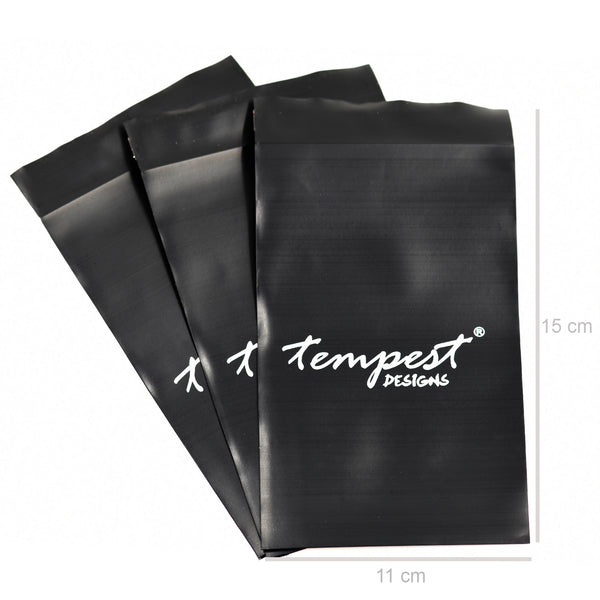 Medium plastic logo bag (11cm x 15cm, pk of 100)