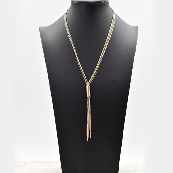 Y shape luxury ball chain necklace