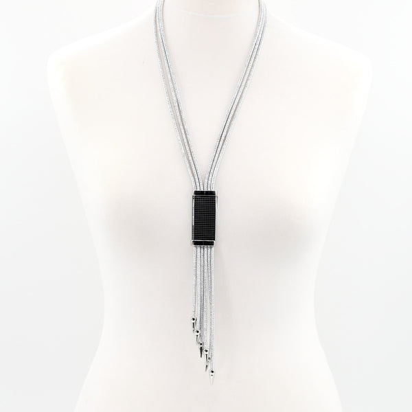 Multi strand long necklace