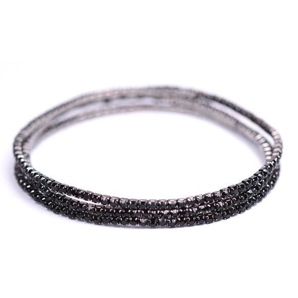 Delicate wrapround crystal bracelet