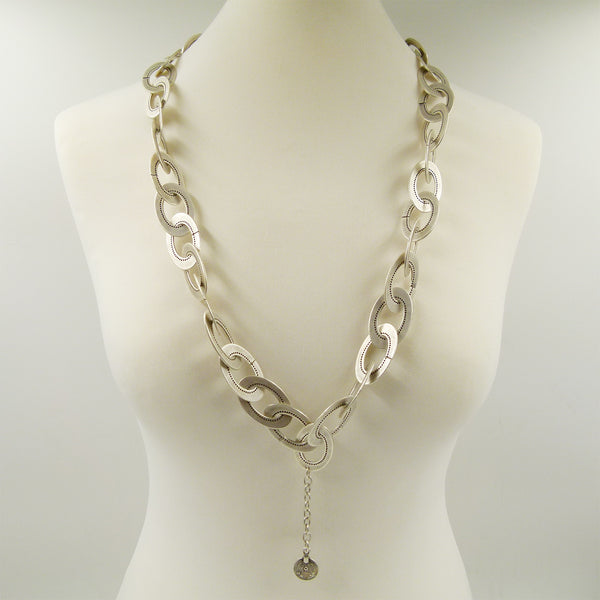 Long chunky oval link necklace