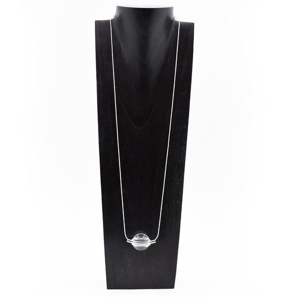 95cm  single strand necklace with large bead